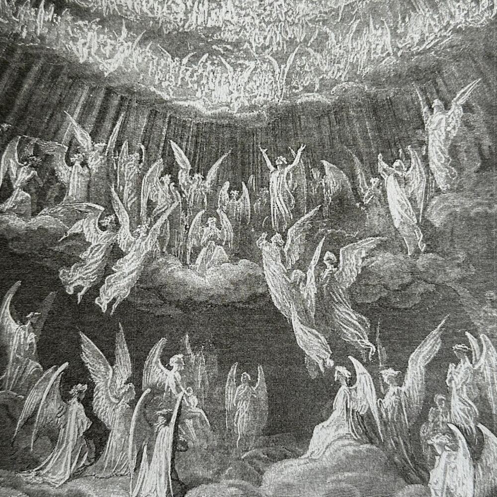 Dore, Paradise, Crystalline Heaven, Divine Comedy, Art Print, ~ 250803-WH 705